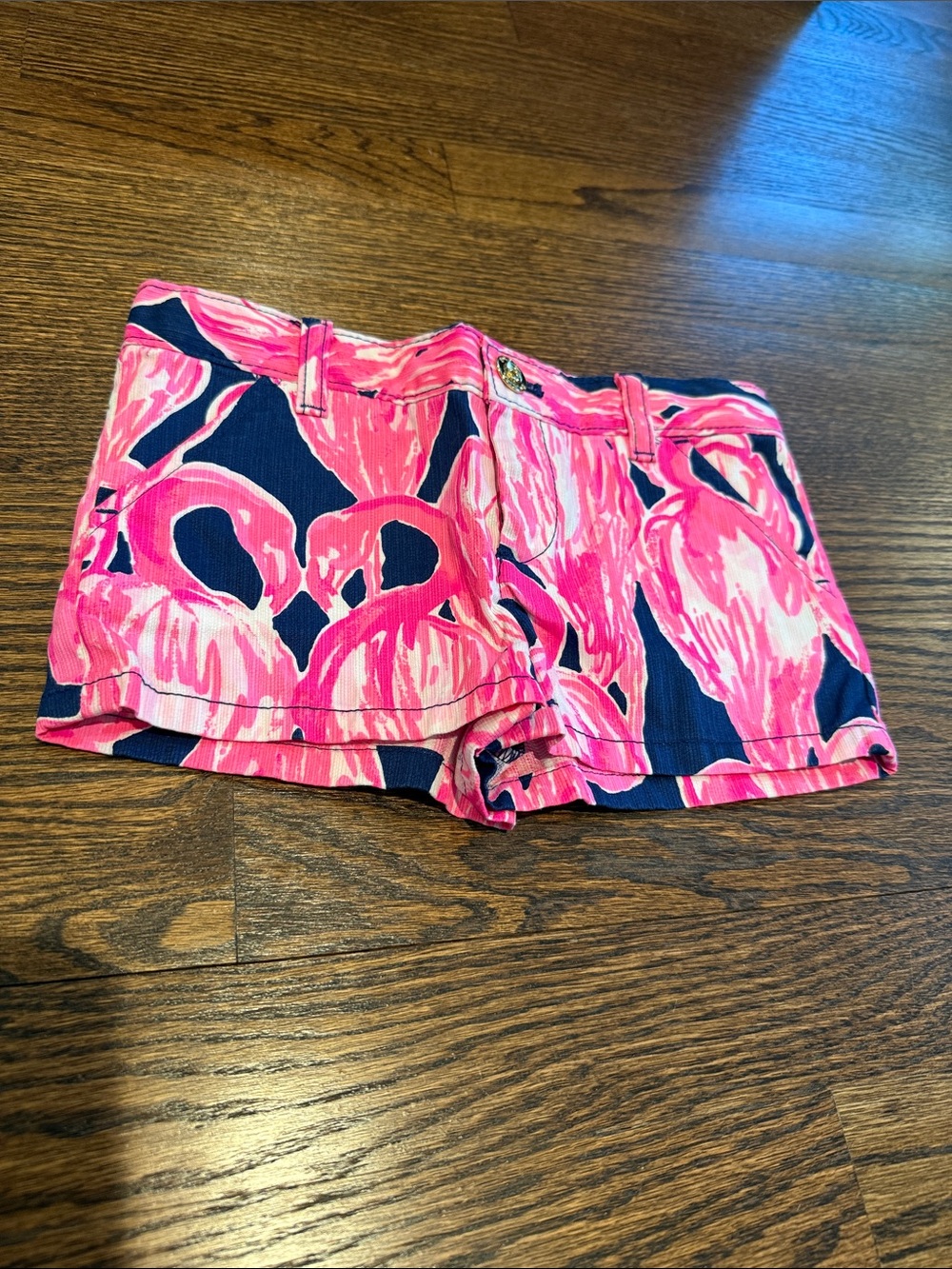 Girl’s Pink Floral Print Shorts